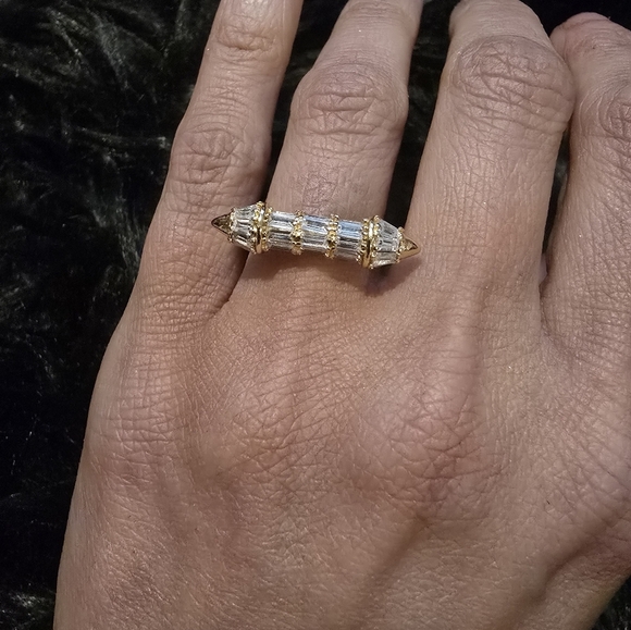 21kgp Dubai Set - Elegant Gold and Silver Bracelet and Ring Set - Picture 4 of 14